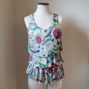 🍍3 for $30🍍F21 Floral Chiffon Bubble Tank